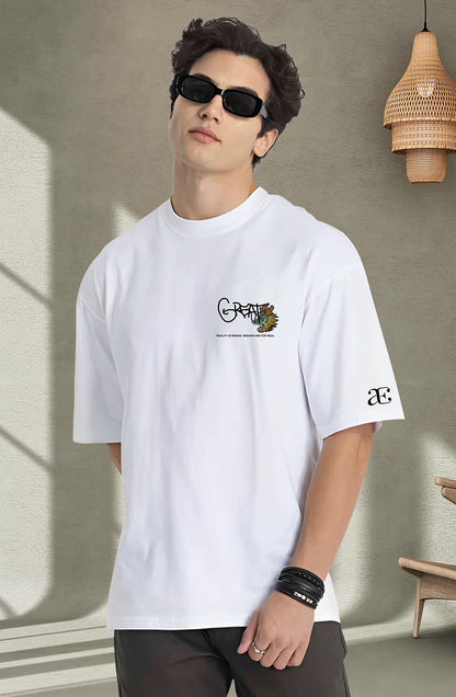 Organic Cotton Tshirt For Men |TOS-WHITE-127