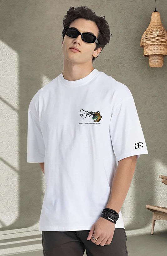 Organic Cotton Tshirt For Men |TOS-WHITE-127