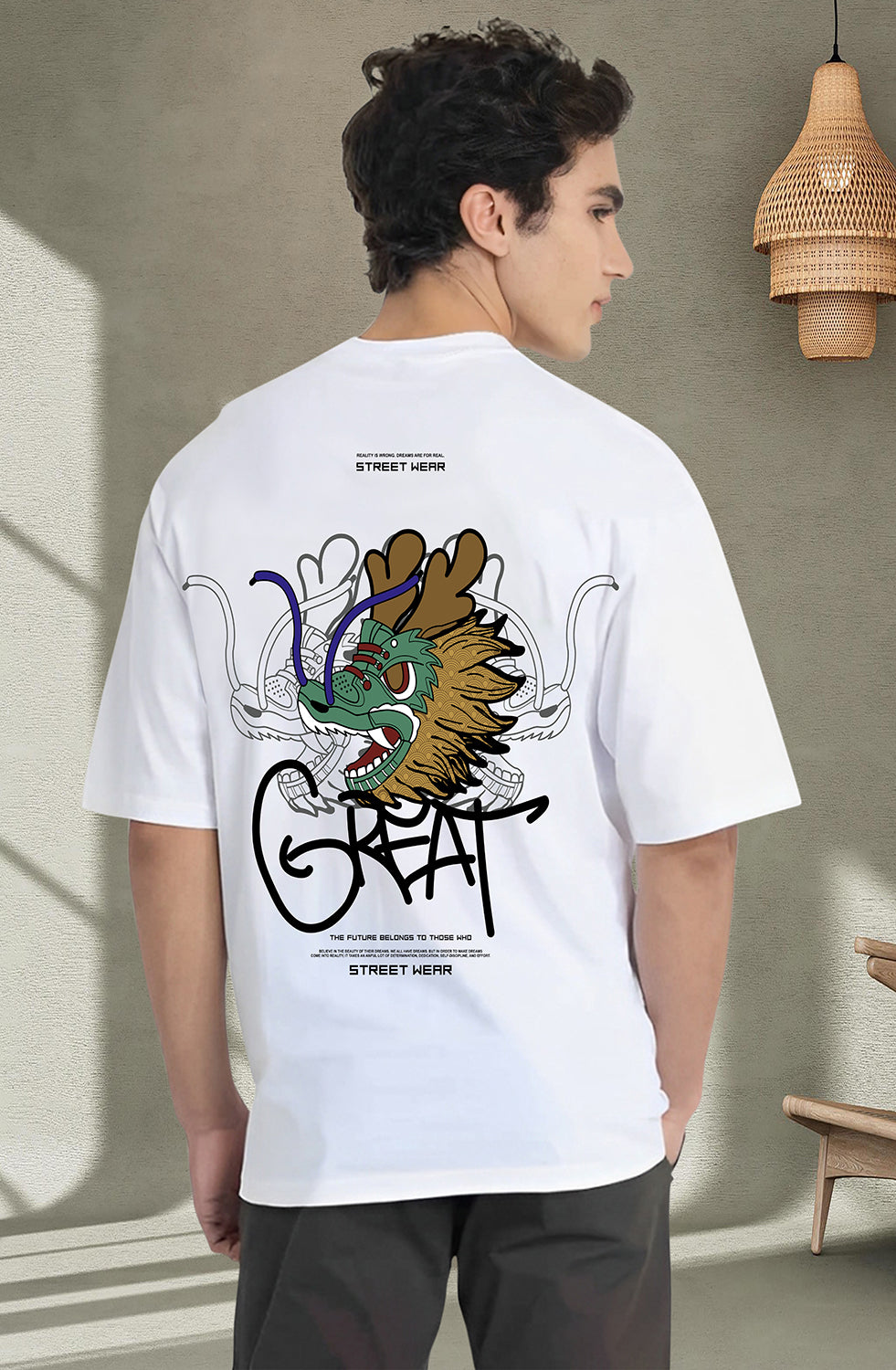 Organic Cotton Tshirt For Men |TOS-WHITE-127