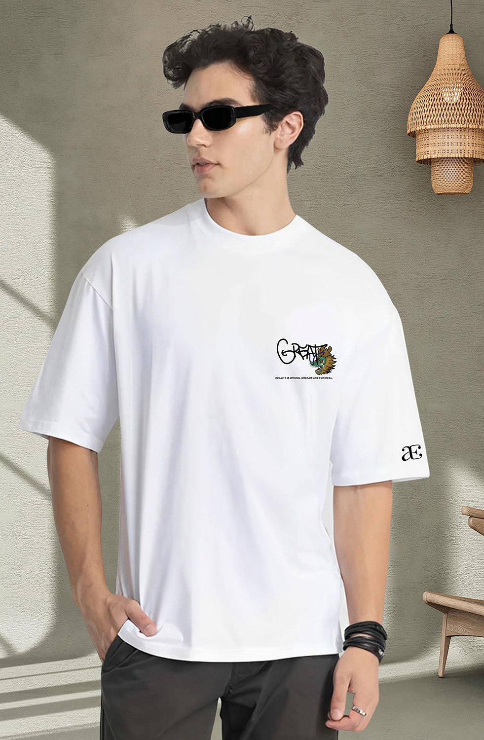 Organic Cotton Tshirt For Men |TOS-WHITE-127