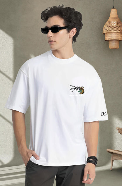 Organic Cotton Tshirt For Men |TOS-WHITE-127