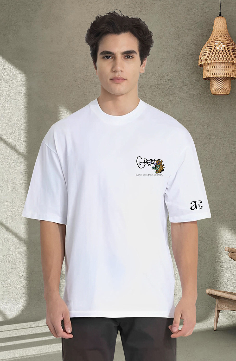 Organic Cotton Tshirt For Men |TOS-WHITE-127