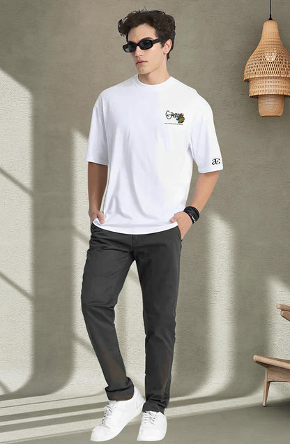 Organic Cotton Tshirt For Men |TOS-WHITE-127
