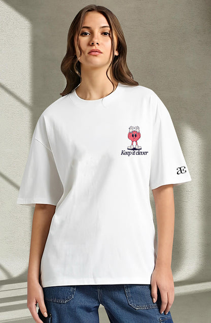Organic Cotton Tshirt For Women |TOS-WHITE-130