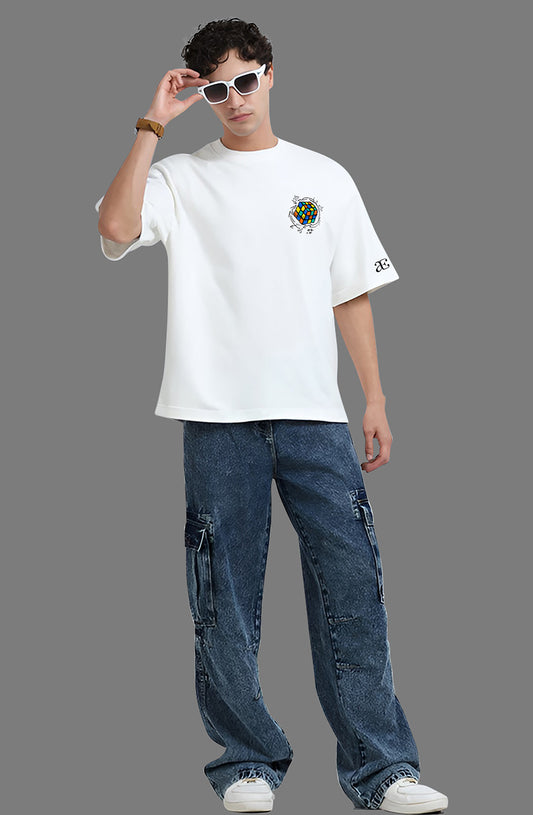 Organic Cotton Tshirt For Men |TOS-WHITE-148