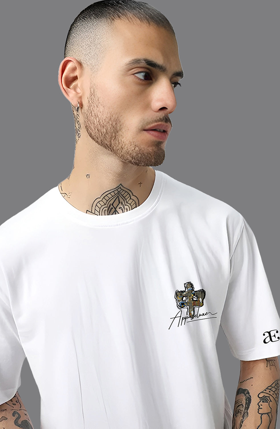 Organic Cotton Tshirt For Men |TOS-WHITE-152