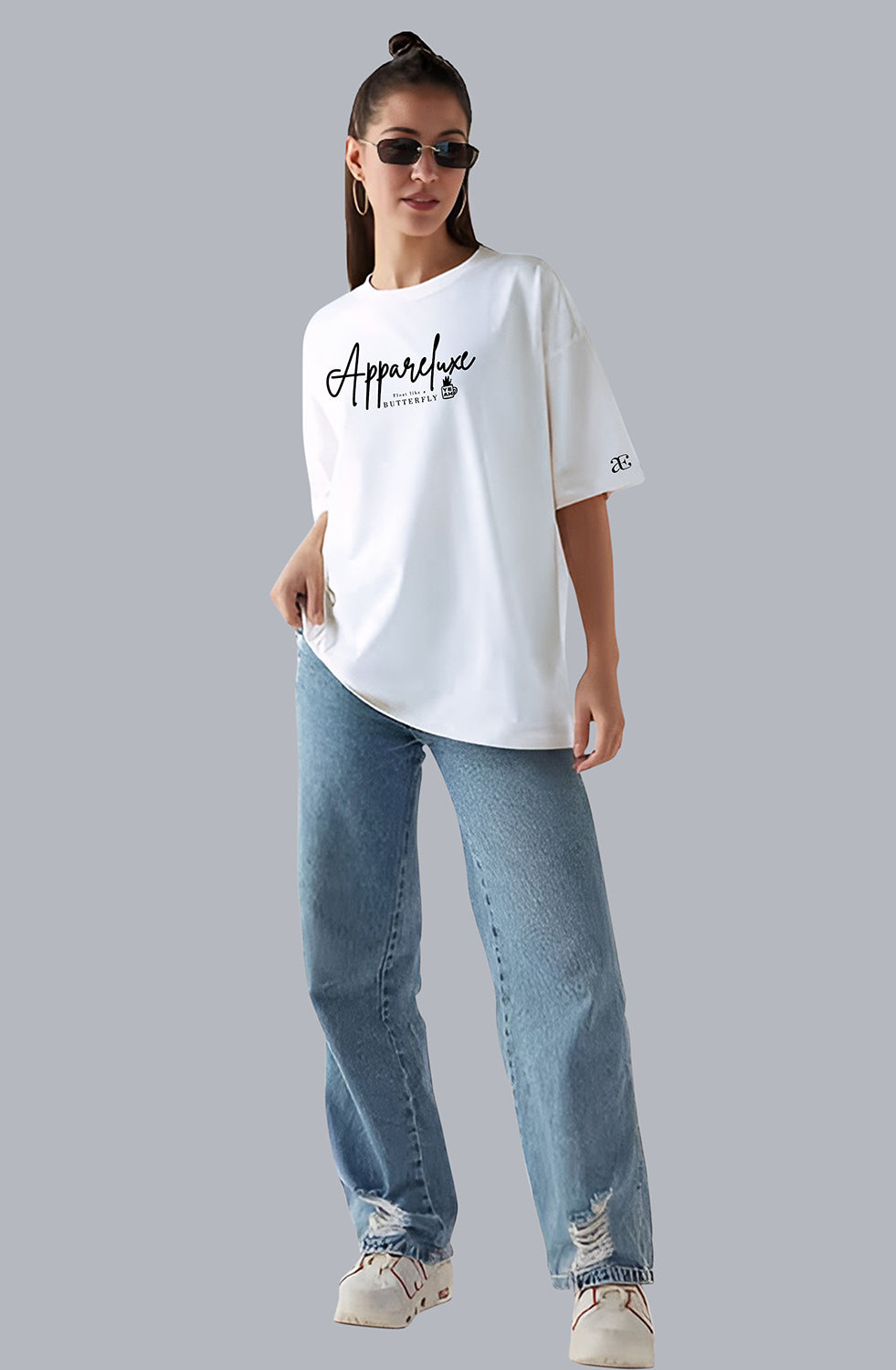 Organic Cotton Tshirt For Women |TOS-WHITE-154