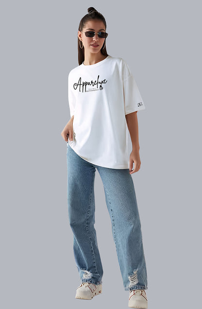 Organic Cotton Tshirt For Women |TOS-WHITE-154