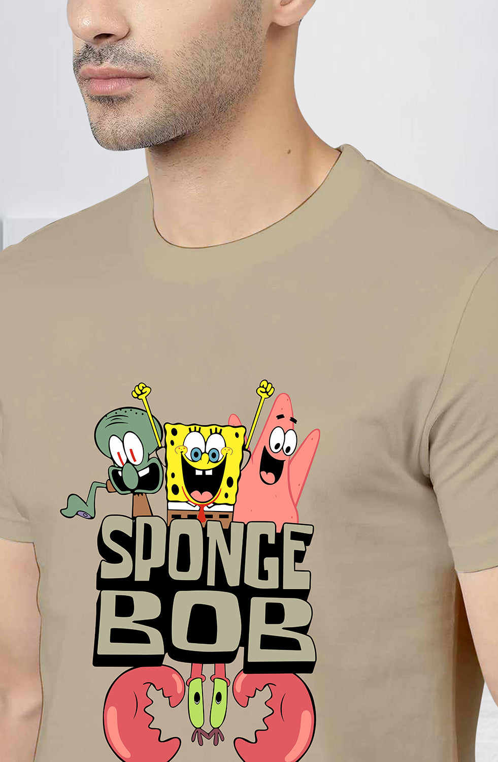 Men’s Organic Cotton Beige T-Shirt |TRN-BEIGE-106