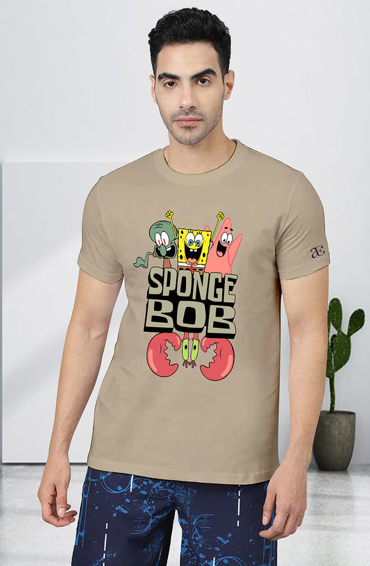 Men’s Organic Cotton Beige T-Shirt |TRN-BEIGE-106