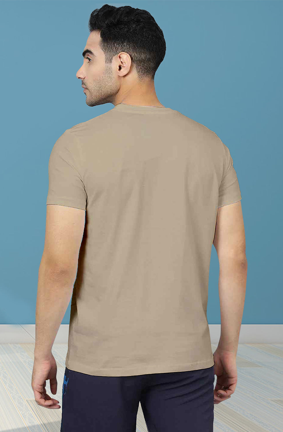 Men’s Organic Cotton Beige T-Shirt |TRN-BEIGE-134