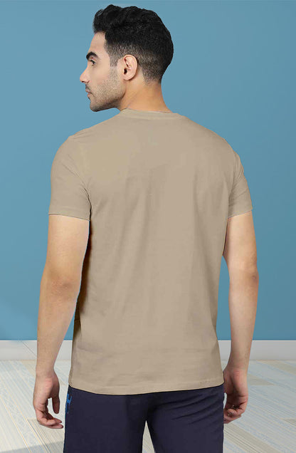 Men’s Organic Cotton Beige T-Shirt |TRN-BEIGE-134