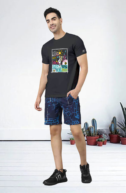 Men’s Organic Cotton Black T-Shirt |TRN-BLACK-108