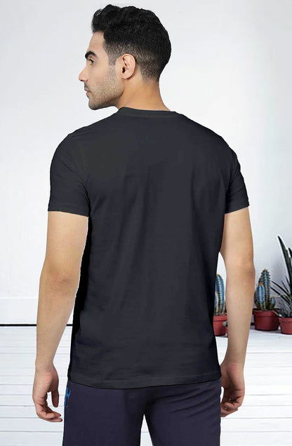 Men’s Organic Cotton Black T-Shirt |TRN-BLACK-108