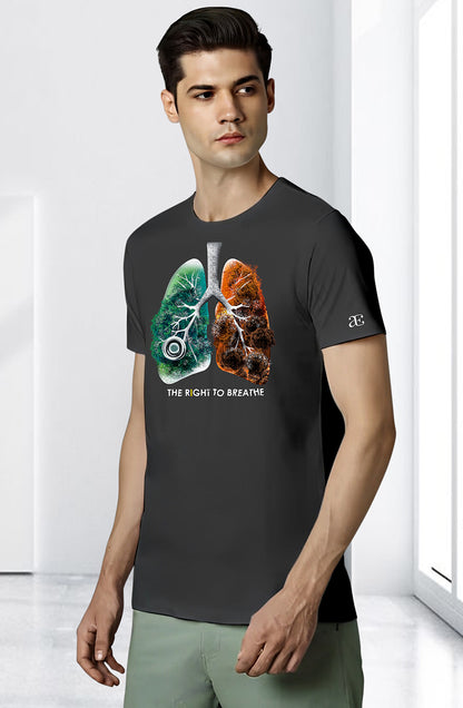 Men’s Organic Cotton Black T-Shirt |TRN-BLACK-116