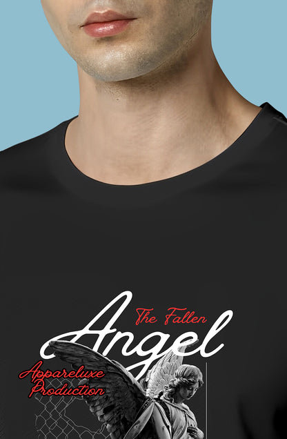 Men’s Organic Cotton Black T-Shirt |TRN-BLACK-135