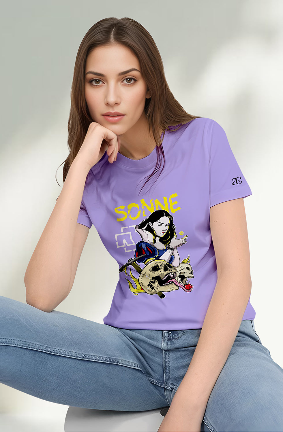 Women’s Organic Cotton Lavender T-Shirt |TRN-Lavender-109