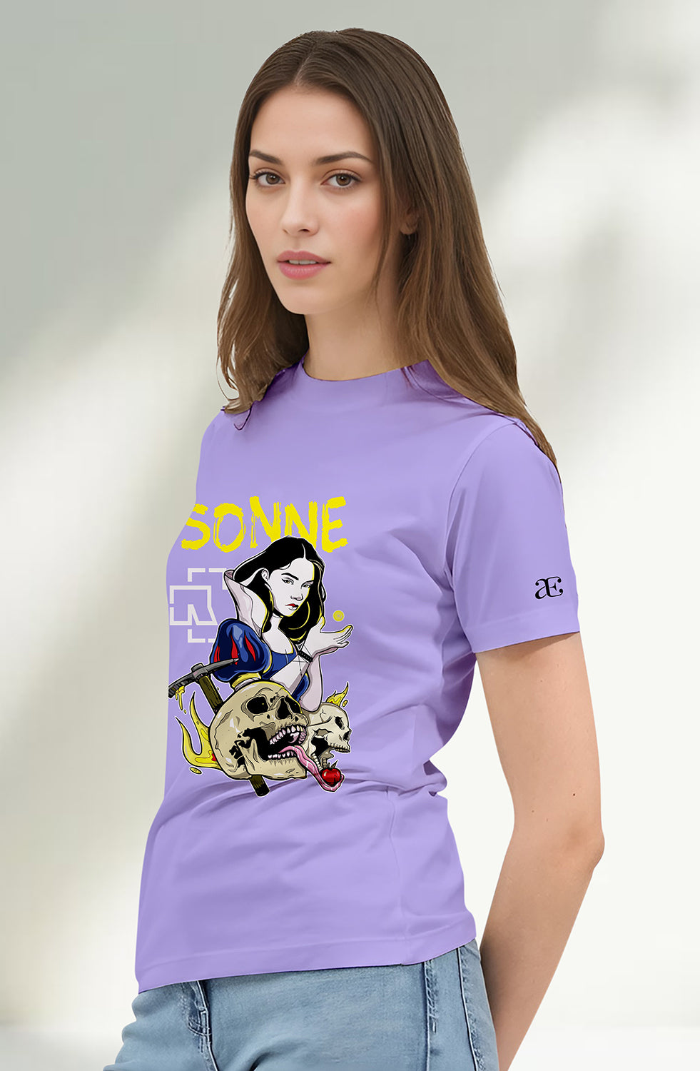 Women’s Organic Cotton Lavender T-Shirt |TRN-Lavender-109