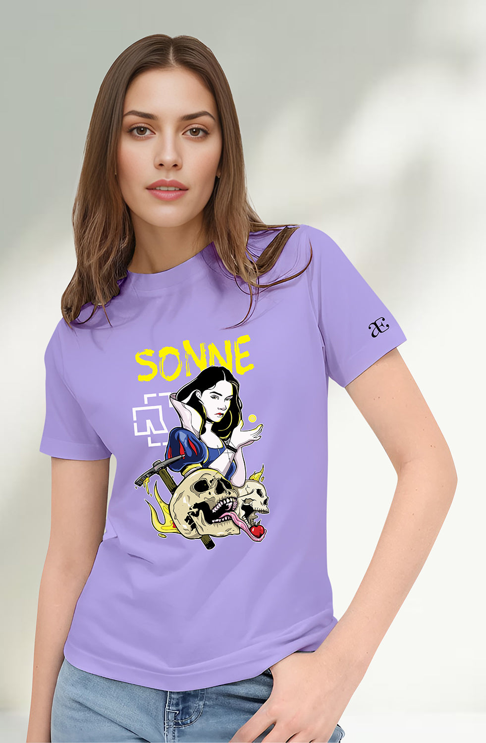 Women’s Organic Cotton Lavender T-Shirt |TRN-Lavender-109