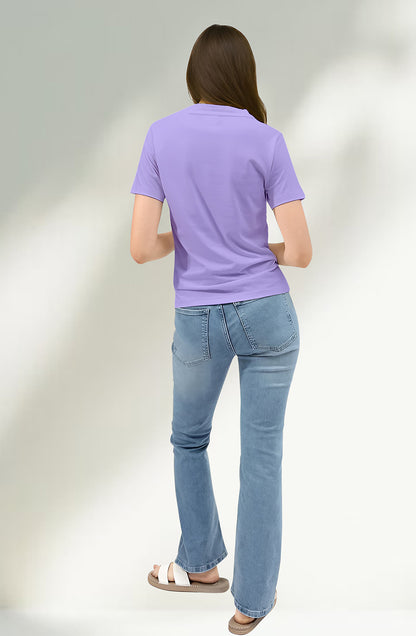Women’s Organic Cotton Lavender T-Shirt |TRN-Lavender-109