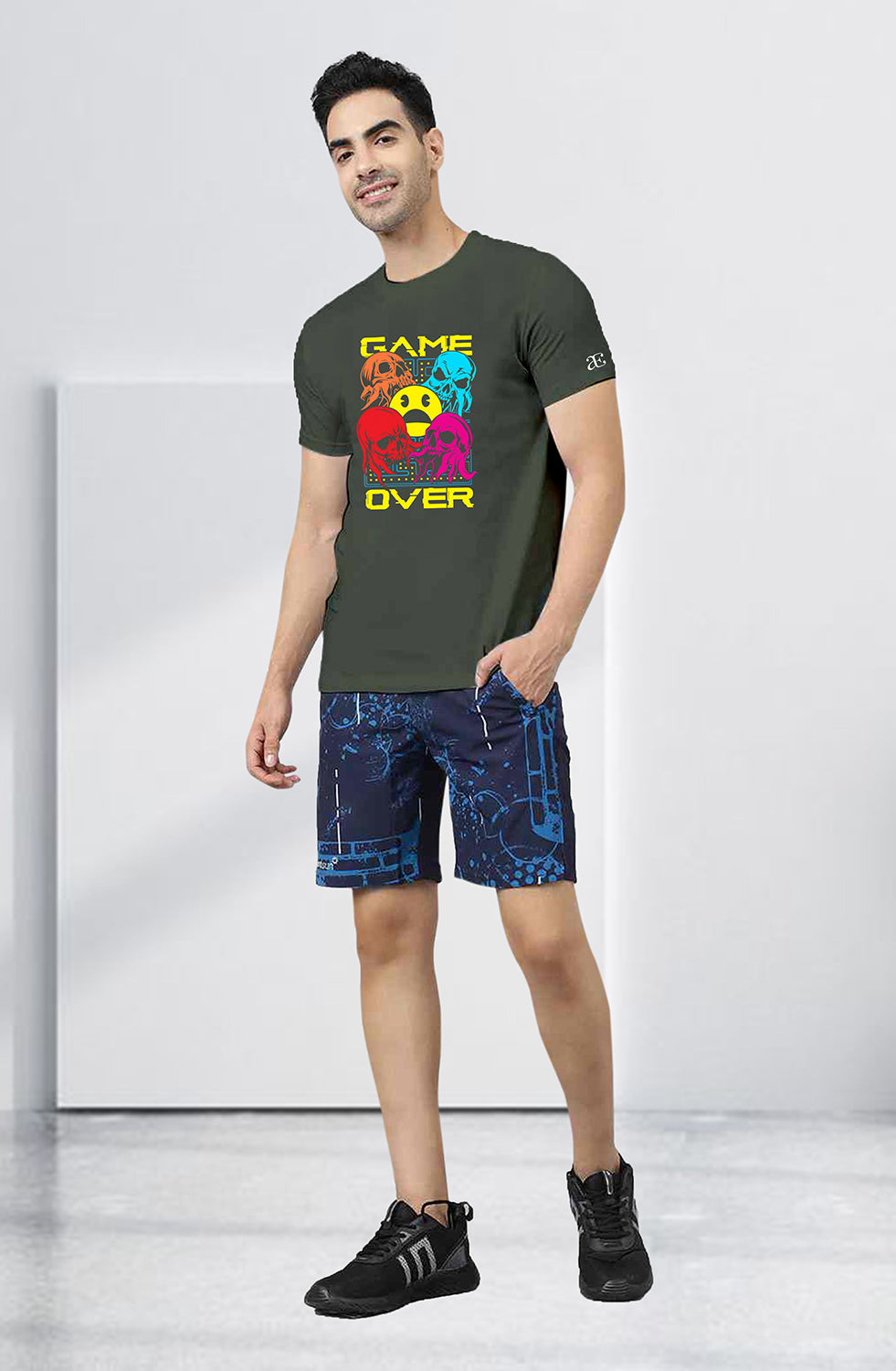 Men’s Organic Cotton Olive Green T-Shirt |TRN-Olice Green -110