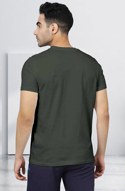 Men’s Organic Cotton Olive Green T-Shirt |TRN-Olice Green -110