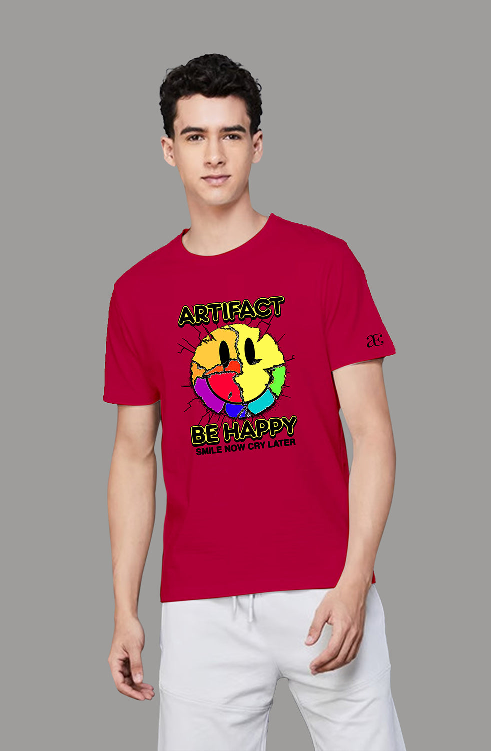 Men’s Organic Cotton RED T-Shirt |TRN-RED -115