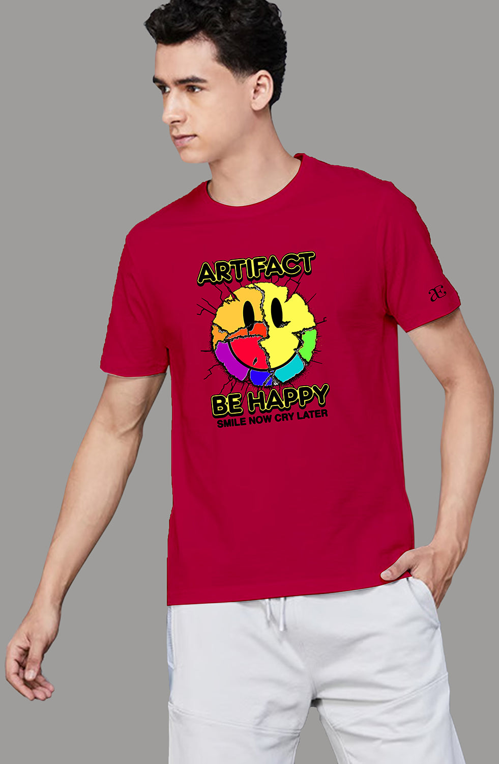 Men’s Organic Cotton RED T-Shirt |TRN-RED -115