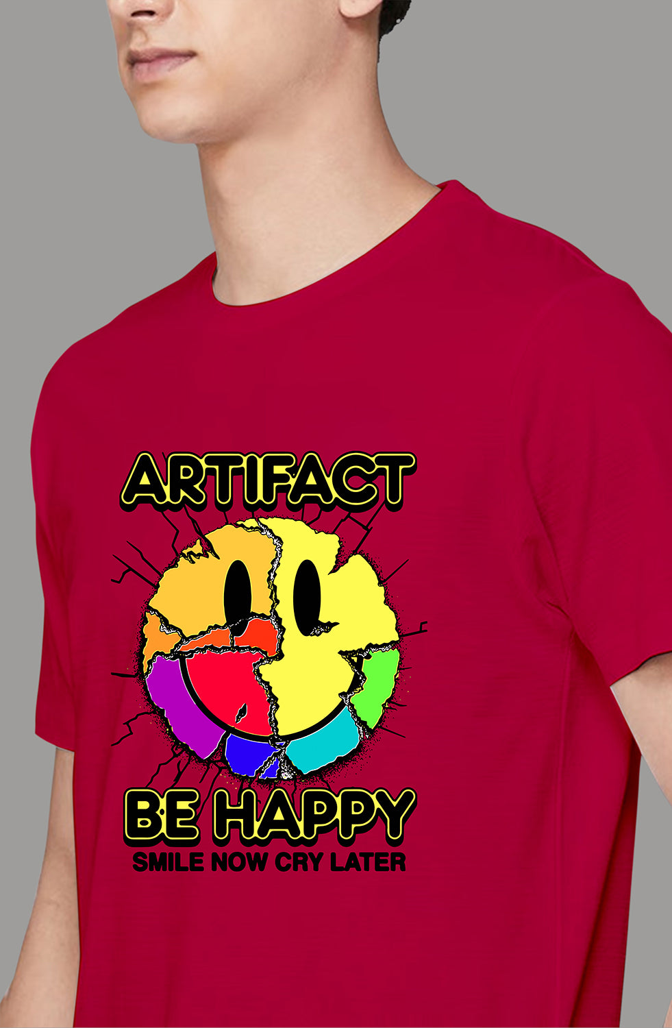 Men’s Organic Cotton RED T-Shirt |TRN-RED -115