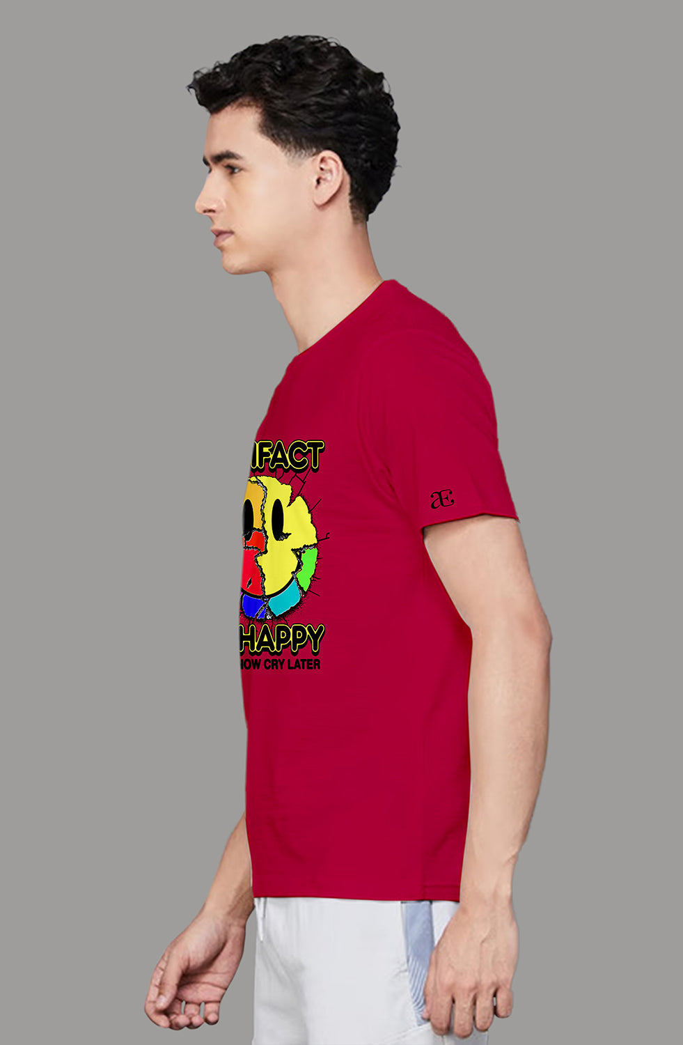 Men’s Organic Cotton RED T-Shirt |TRN-RED -115