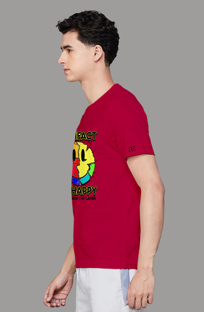 Men’s Organic Cotton RED T-Shirt |TRN-RED -115