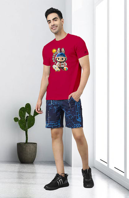 Men’s Organic Cotton RED T-Shirt |TRN-RED -111