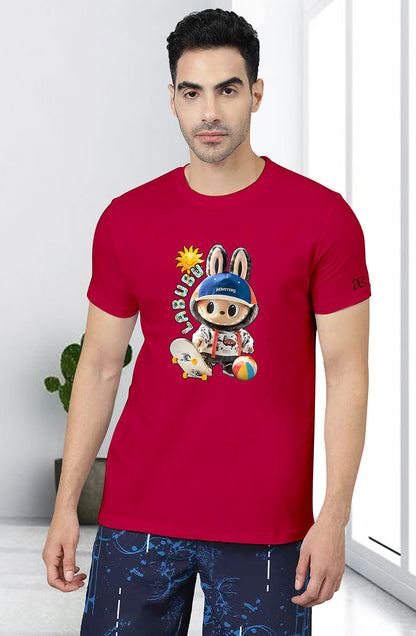 Men’s Organic Cotton RED T-Shirt |TRN-RED -111