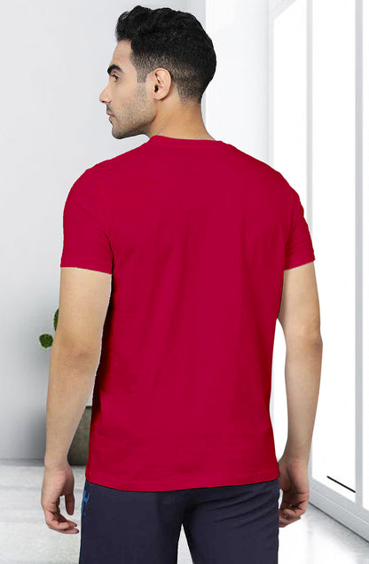 Men’s Organic Cotton RED T-Shirt |TRN-RED -111