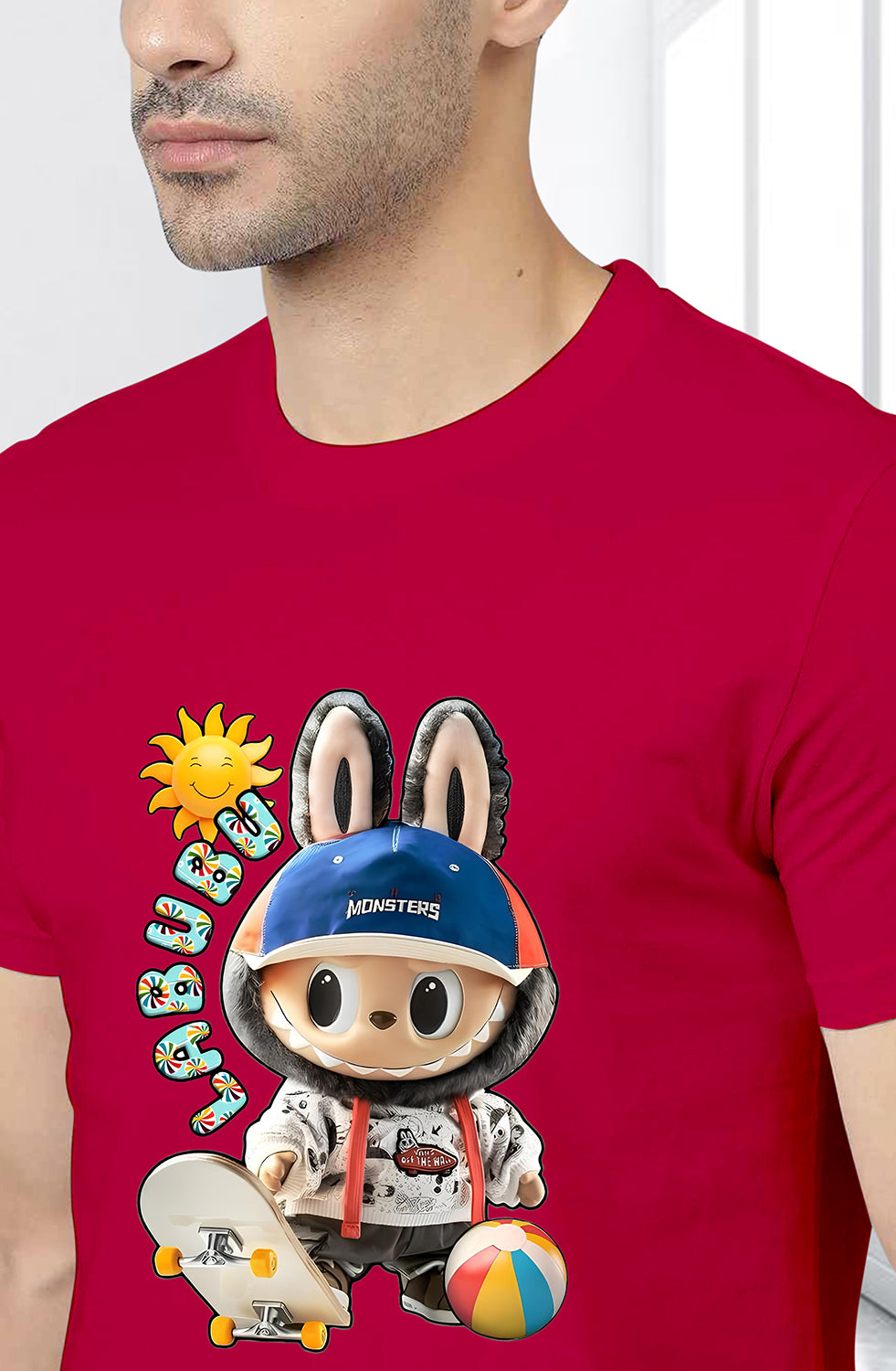 Men’s Organic Cotton RED T-Shirt |TRN-RED -111