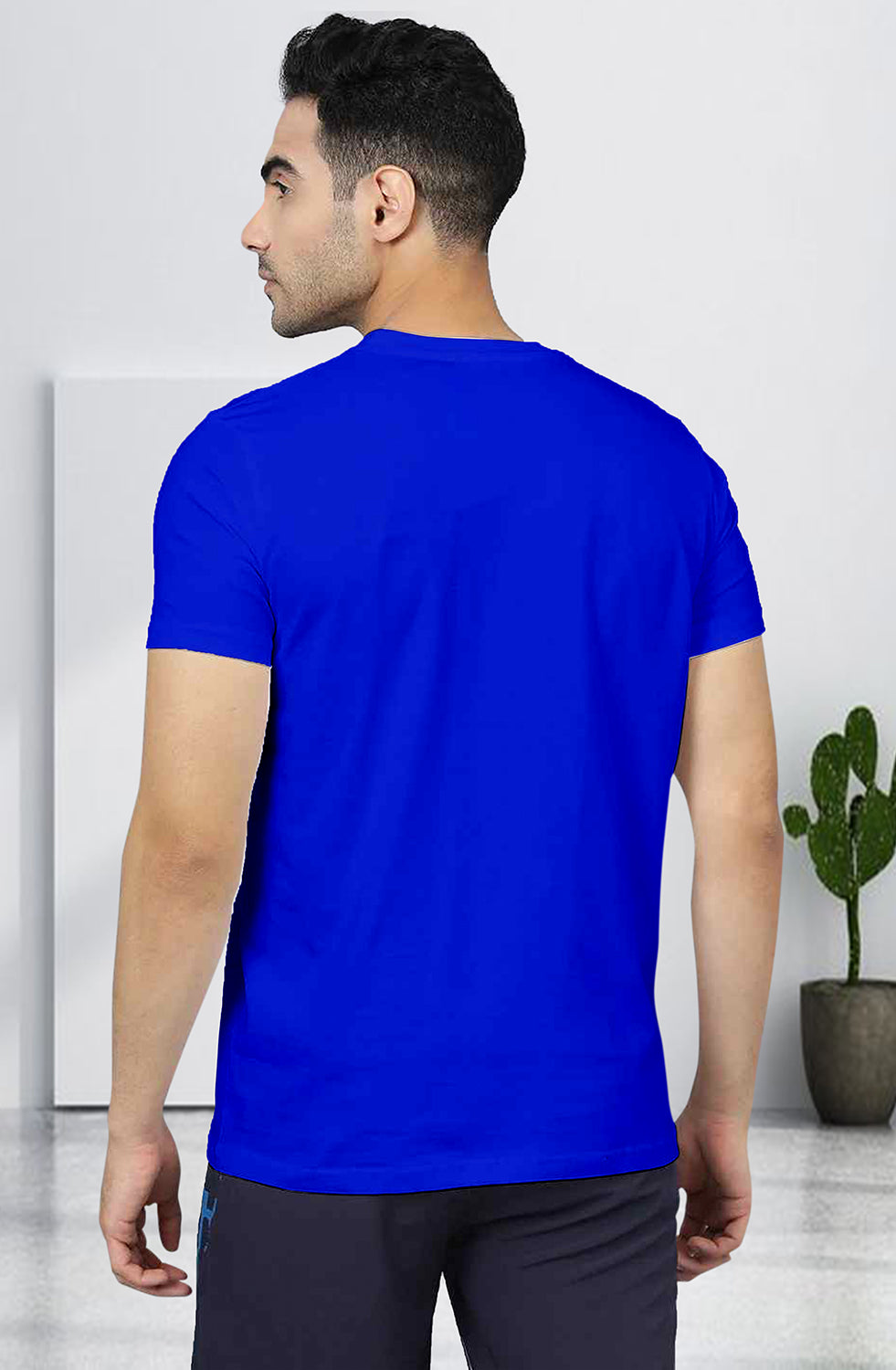 Men’s Organic Cotton ROYAL BLUE T-Shirt |TRN-ROYAL BLUE -112
