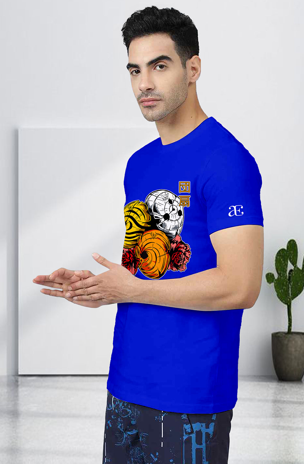 Men’s Organic Cotton ROYAL BLUE T-Shirt |TRN-ROYAL BLUE -112