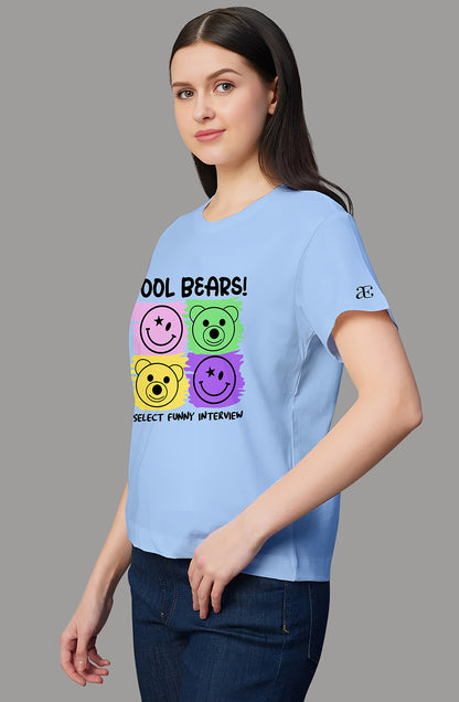 Women’s Organic Cotton SKY BLUE T-Shirt |TRN-SKY BLUE-113