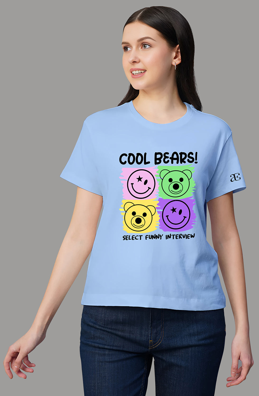 Women’s Organic Cotton SKY BLUE T-Shirt |TRN-SKY BLUE-113