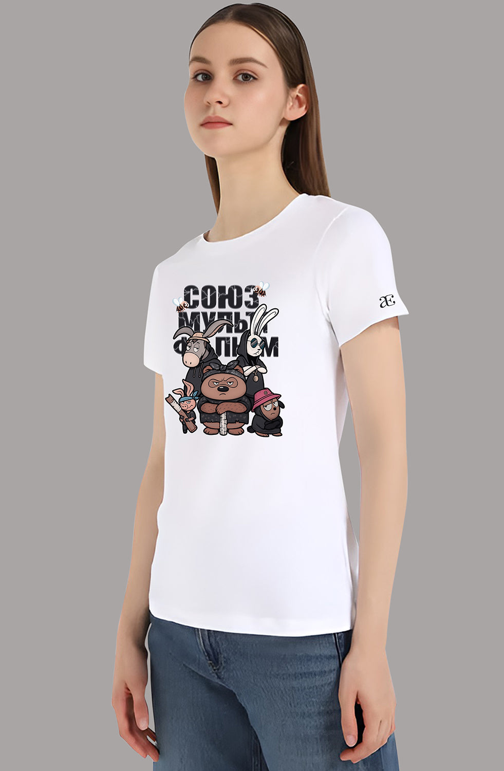 Women’s Organic Cotton White T-Shirt |TRN-WHITE-155