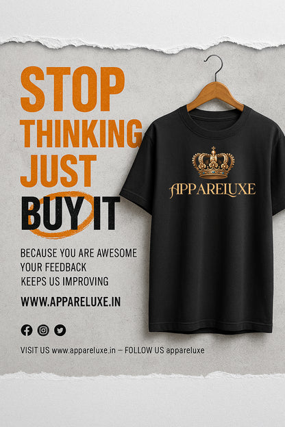 Organic Cotton Tshirt For Men |TOS-BLACK-142